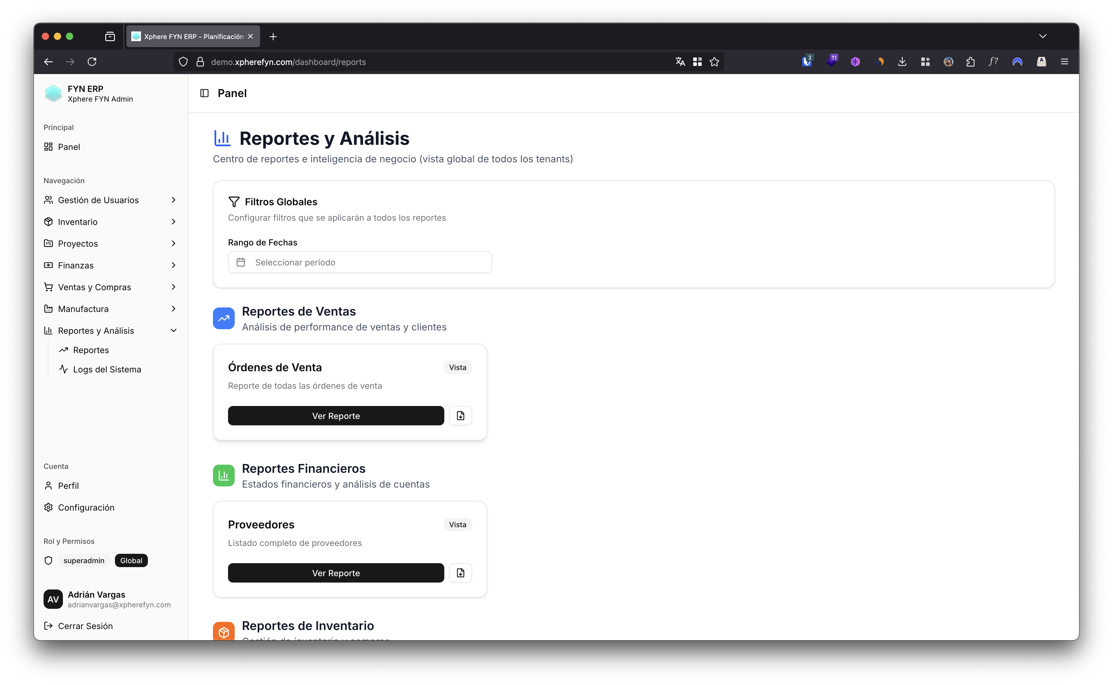 Reportes y Análisis